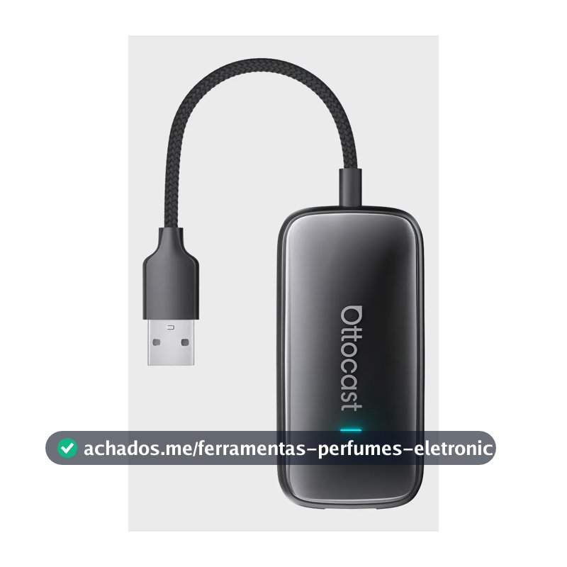 Ottocast Adaptador Sem Fio Carplay/android Auto 4gb 32gb