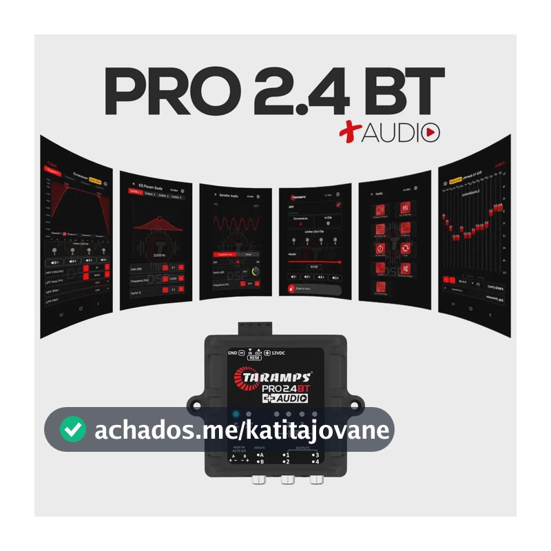Processador De Áudio Taramps Som Automotivo Com Bluetooth