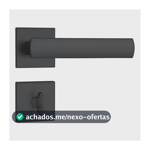 Fechadura Porta Banheiro Wc Stam 823/35 Preto Fosco Rq1