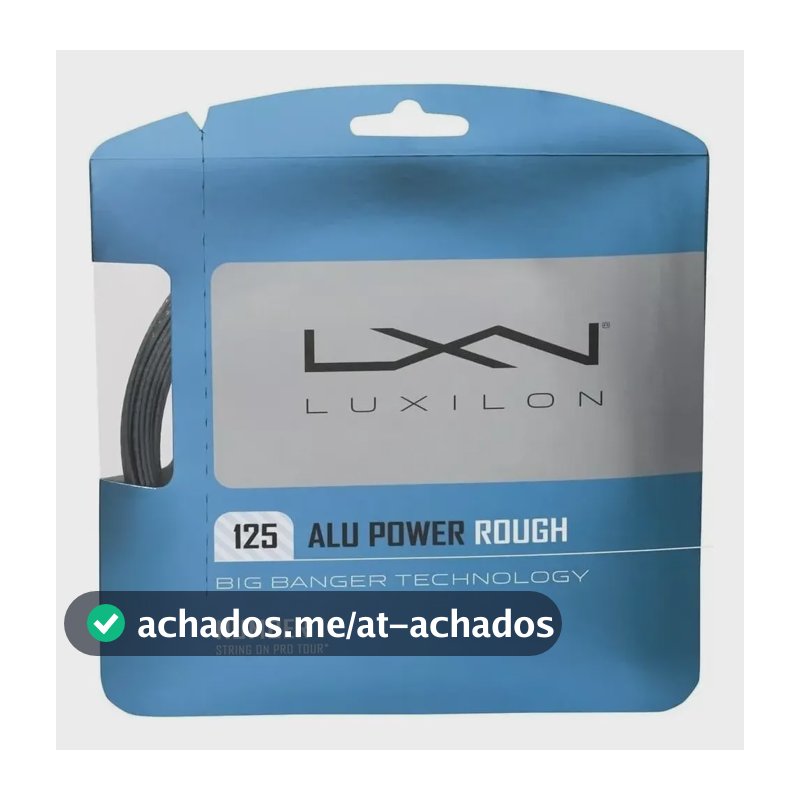Corda Luxilon Alu Power Rough 1.25mm Set Indiv Prata
