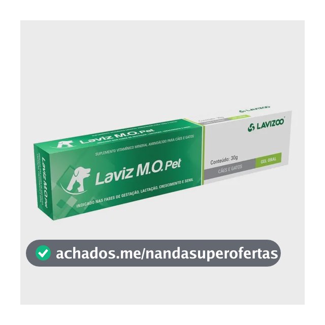 Lavizoo Laviz MO Pet Aminoácidos Suplemento Cães Gatos 30g