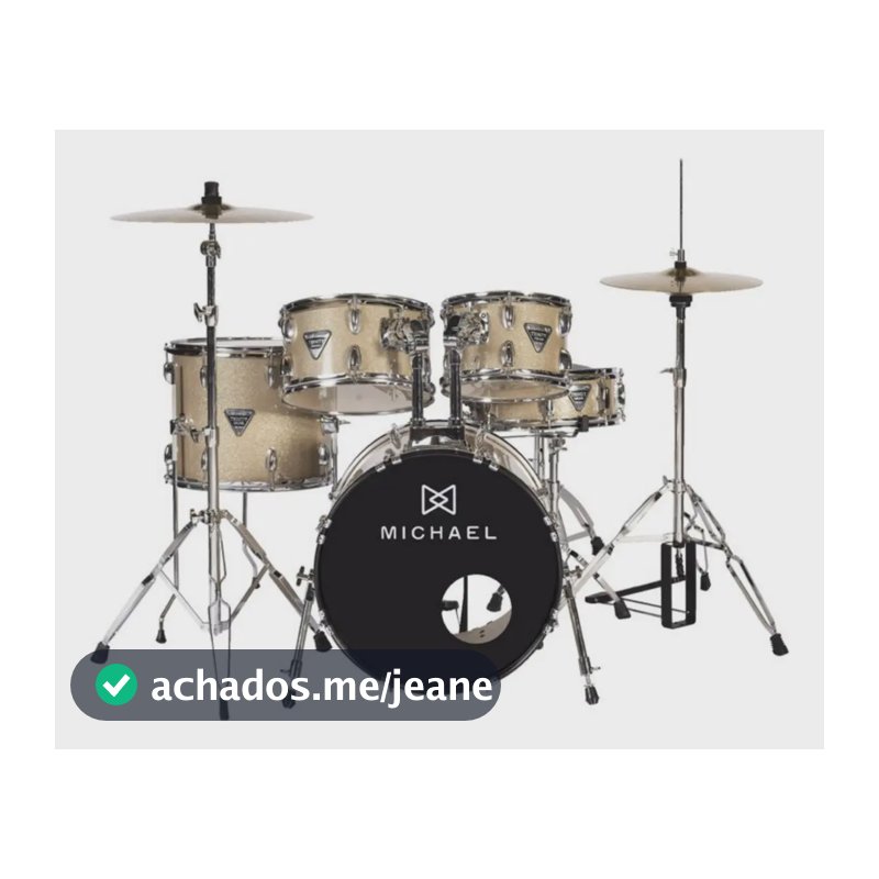 Bateria Michael Trinity Bumbo 18 Dmt218 Cor Preto