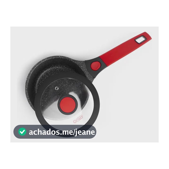 Panela Molheira Antiaderente Em Mármore 16cm Autêntico Chef