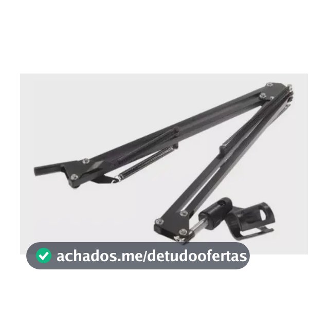 Pedestal Suporte Mesa Articulado Microfone Estúdio Rádio