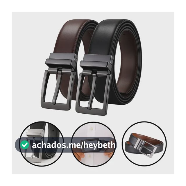 Cinto Masculino Couro Dupla Face 2 Em 1 Preto Marrom Social Preto/marrom 130 Cm