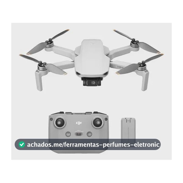 Drone Dji Mini 4k Distancia 10km Câmera 4k 2.4 Ghz 1 Bateri Cor Prateado