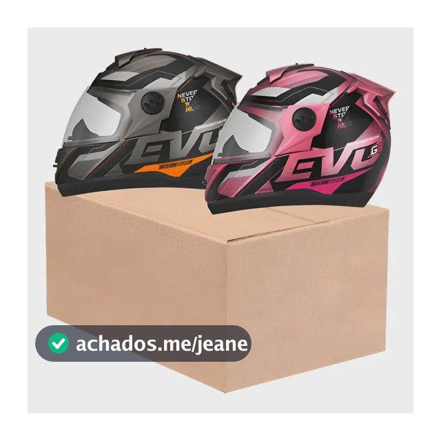 Kit 2 Capacetes Pro Tork Evolution G8 Evo Esportivo Fechado