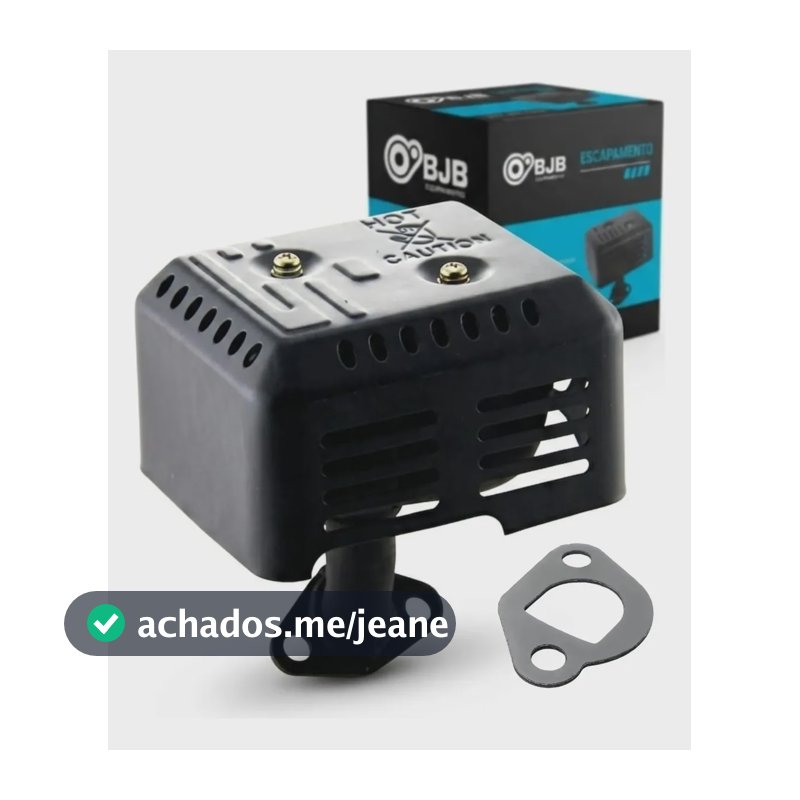 Escape Motor Acionador Gasolina 4 Tempos, Escapamento , Silencioso, Descarga Completo Com Junta - Bjb Equipamentos