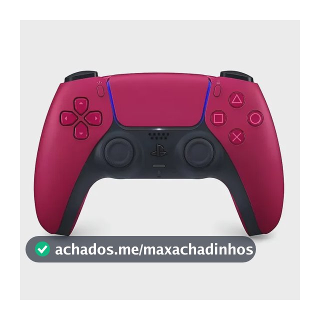Controle joystick sem fio Sony PlayStation Dualsense vermelho cósmico
