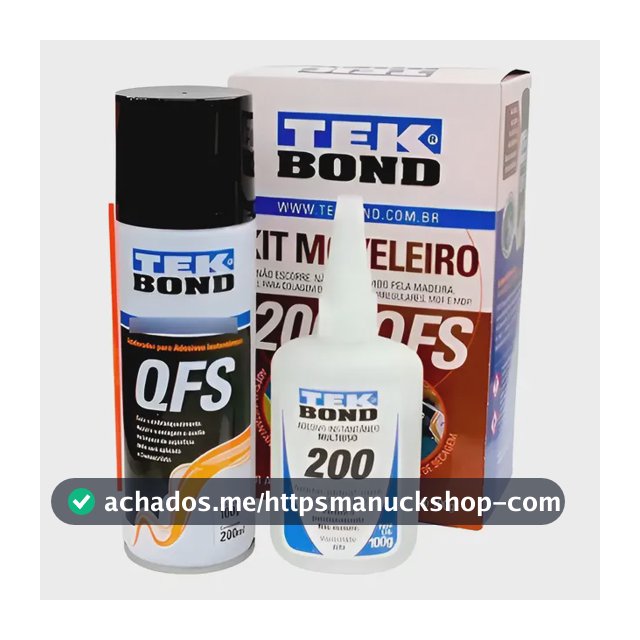 Kit Moveleiro Cola 100gr + Acelerador De Secagem Qfs Tekbond