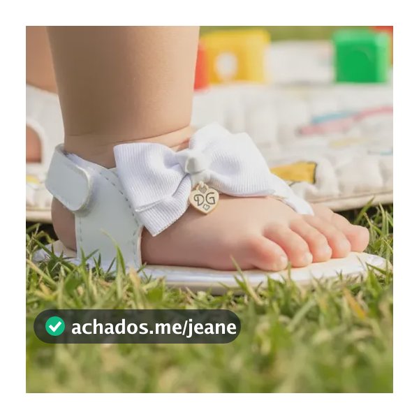 Sandália Feminina Infantil Dedo Laço