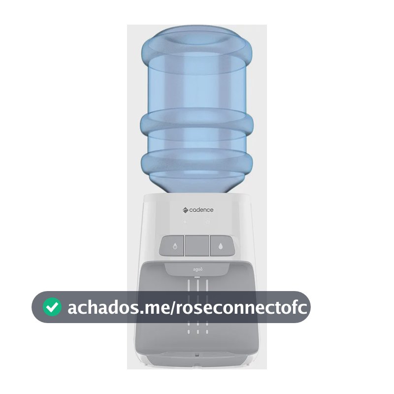 Bebedouro de mesa Cadence gela água refrigerado elétrico galão aguô BEB110 branco