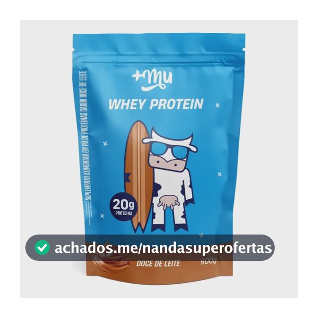 Suplemento Mais Mu Proteínas Nutricional Pó Whey Protein Whey Concentrado 900g Unidad Whey Doce De Leite