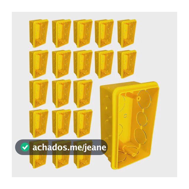 Kit 20 Caixas De Luz 4x2 Reforçada Para Tomada E Interruptor