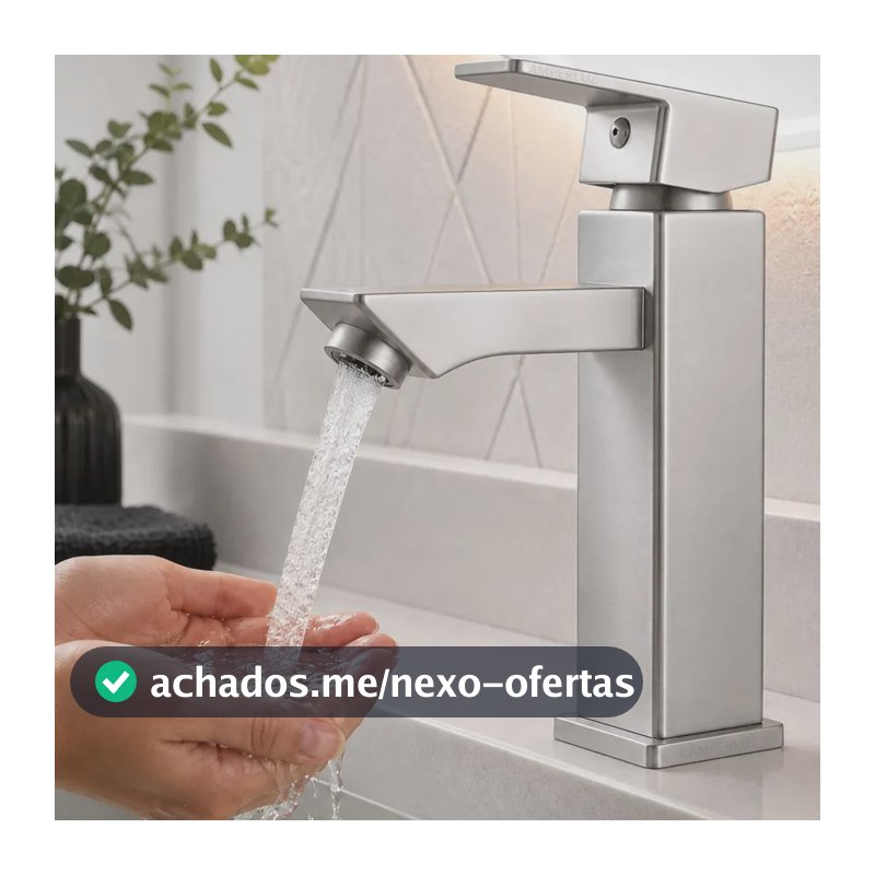 Torneira Bica Banheiro Lavabo Aço Inox 304 Gourmert Monocomando Fria Alta Qualidade Cor Prata - Marca Camperluz