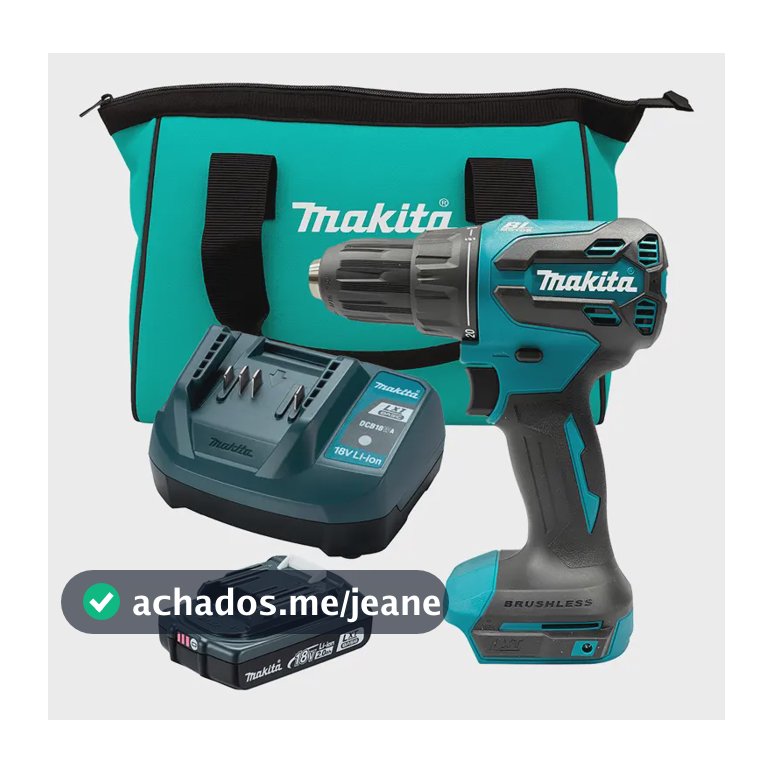 Furadeira Parafusadeira Imp Bateria 18v Dhp490wvx Makita 18v