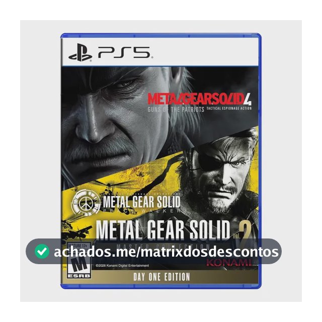 Jogo Metal Gear Solid Master Collection Vol 2 Ps5 Fisico