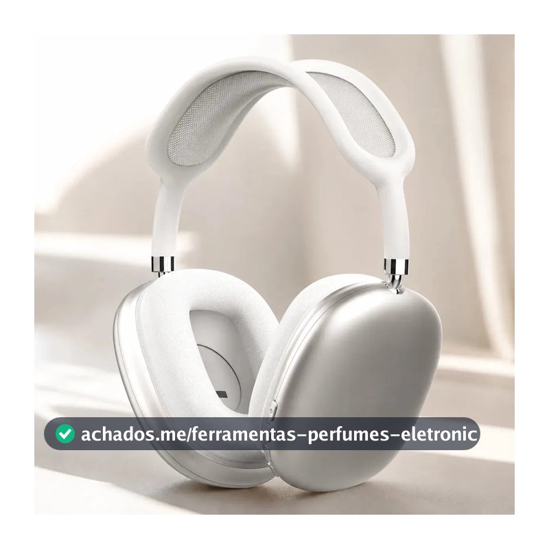 Fone De Ouvido Bluetooth Sem Fio Over Ear Air Top Dr Hank Headphone Premium Abafa Ruído Espacial Bateria Longa Confortável Microfone Dobrável Branco