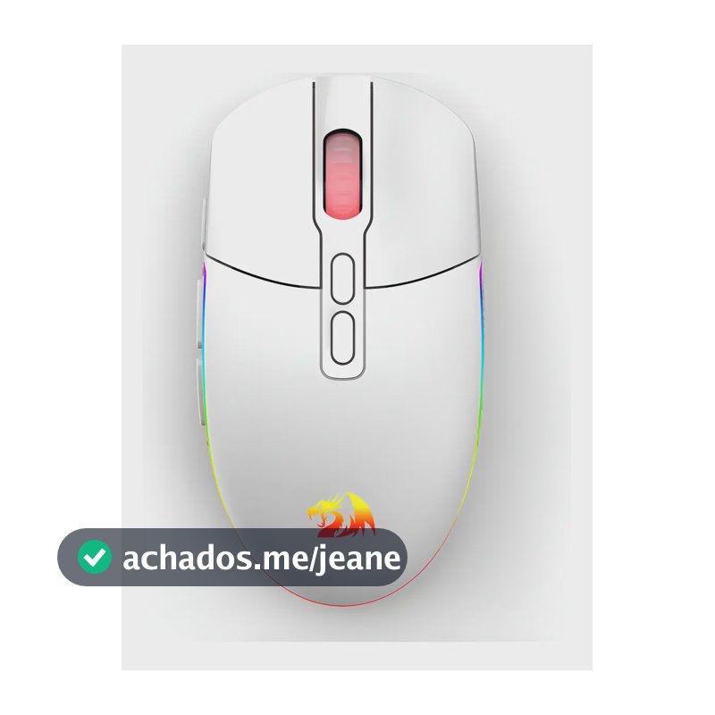 Mouse Gamer Redragon Invader Pro Rgb Branco M719w-rgb-pro Branco