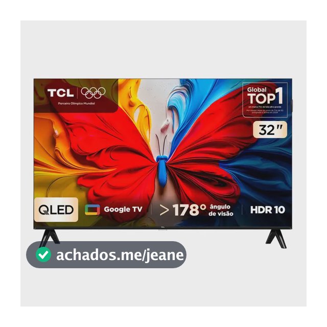 Smart Tv Tcl 32 Polegadas Qled Full Hd S5k Wifi Bluetooth Google Tv 2 Hdmi Hdr10 Dolby Audio 32s5k