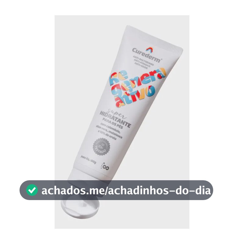 Hidratante Curederm P/ Pés/anti-bacteria/anti-fungos/anti-odor- Foots Fragrância Neutra