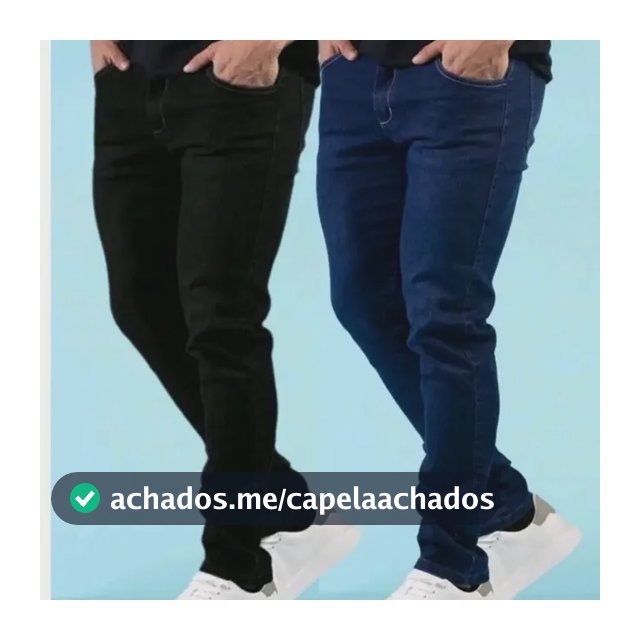 Kit 2 Calças Jeans Masculina Costura Reforçada