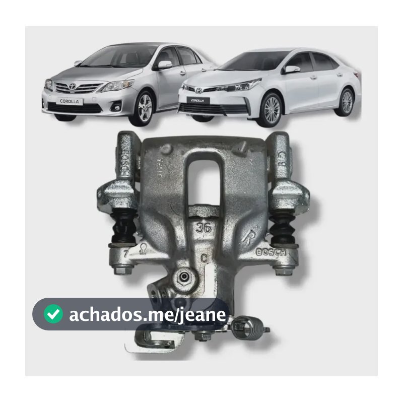 Pinça Freio Tras. Dir Toyota Corolla 2009 Á 2019 Original