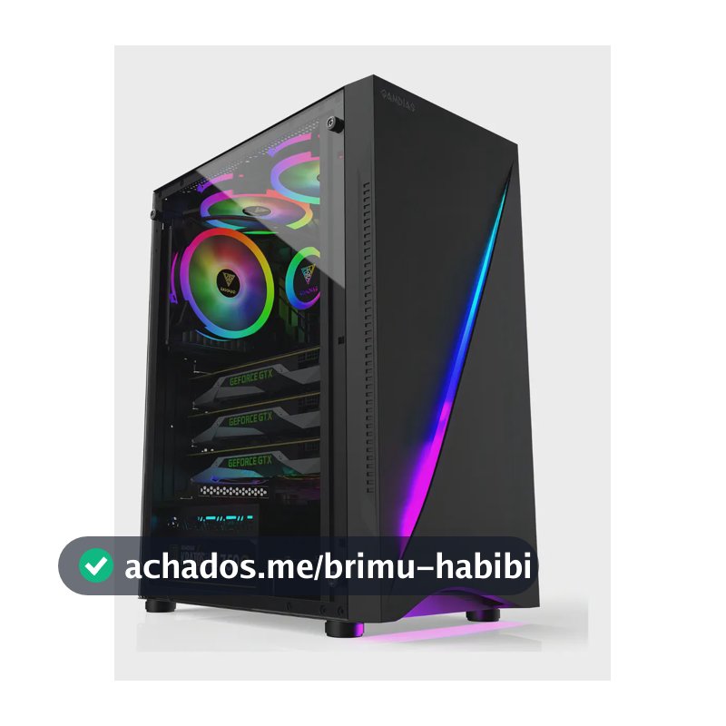 Gabinete Gamer Gamdias Argus E5 Rgb Mid Tower Preto