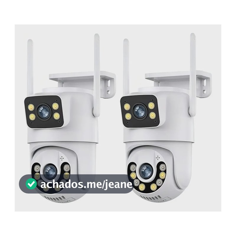 Kit 2 Camera Segurança A29 Yoosee Prova D'agua Lente Dupla Cor Branco Estary Shop