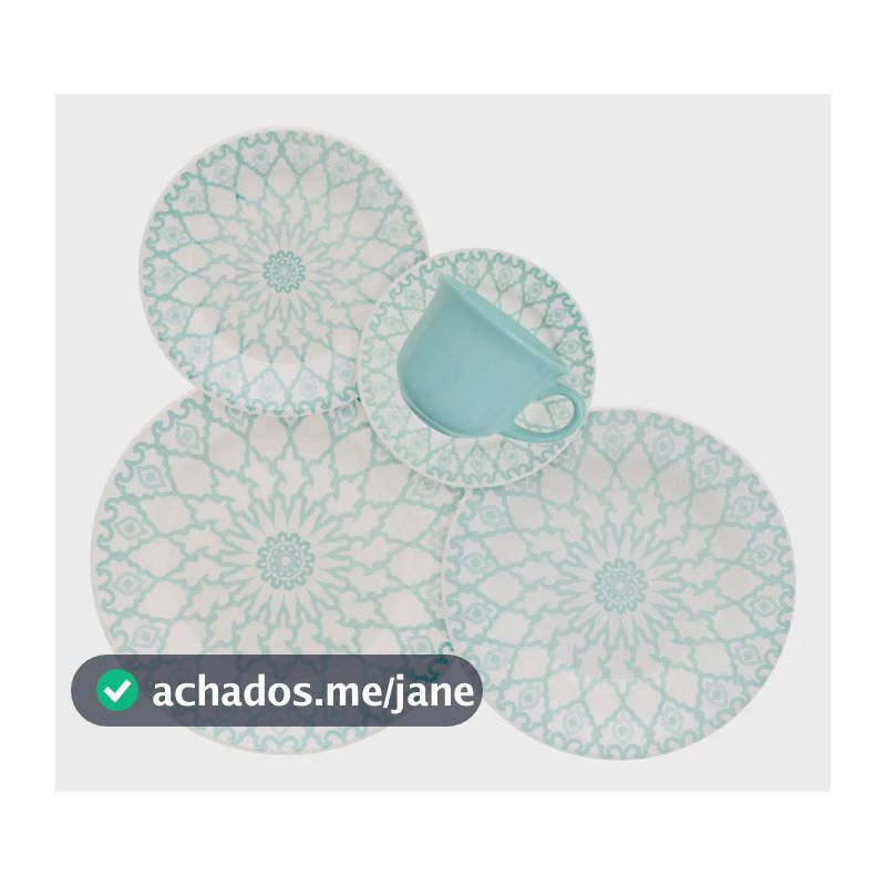 Aparelho De Jantar E Chá 20 Peças Donna Mandala