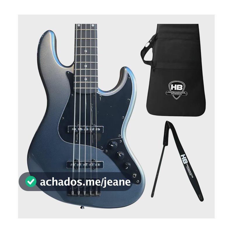 Baixo Tagima Tw73 5 Cordas Jazz Bass Kit Capa E Correia Acabamento do corpo Envernizado Cor MDSV Orientação da mão Destro