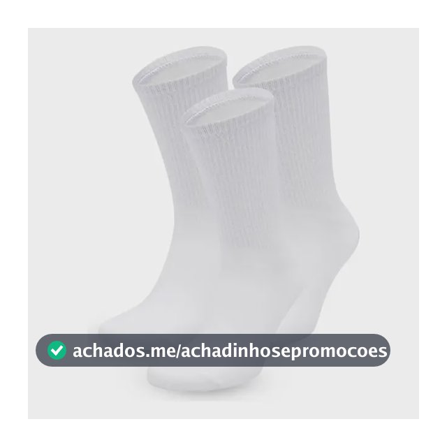 Kit 12 Pares Meia Cano Alto Canelada Algodão Adulto Unissex
