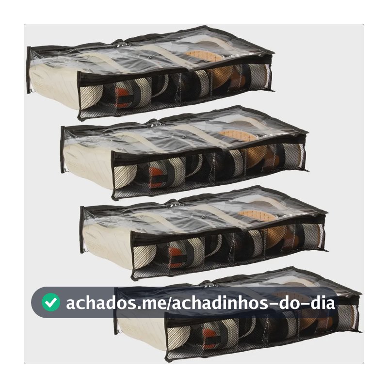 4 Colmeias De Sapato Fechada 6 Nichos Alto Padrão 60x34x12 Preta