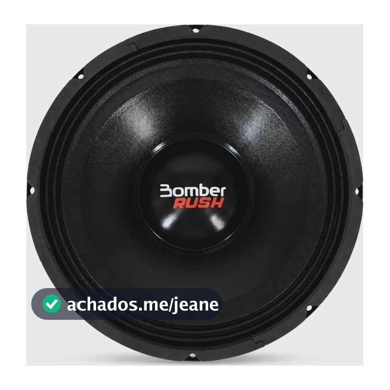 Alto Falante 12 Pol Bomber Rush 1000w Rms 4 Ohms Preto