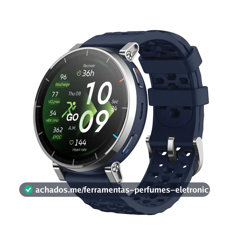 Smartwatch Amazfit Active 3 Premium Gps Amoled 1.43 Wifi Calls 5atm Relógio esportivo Running Fitness 12 dias Tipo de bateria Garmin Coros Xiaomi