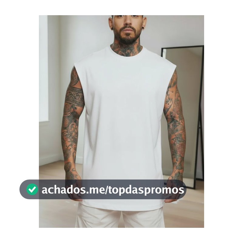 Regata Oversized Masculino Tamanho Grande Básica Lisa Branco P