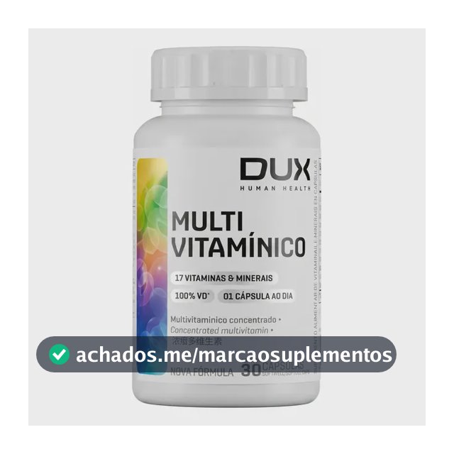 Multivitamínico - Pote 30 Cápsulas Dux Nutrition