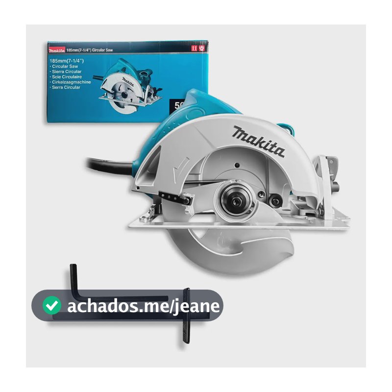 Serra Circular 185mm 5007n 1800w Makita Profissional 5800rpm Cor Azul-petróleo Frequência 60hz