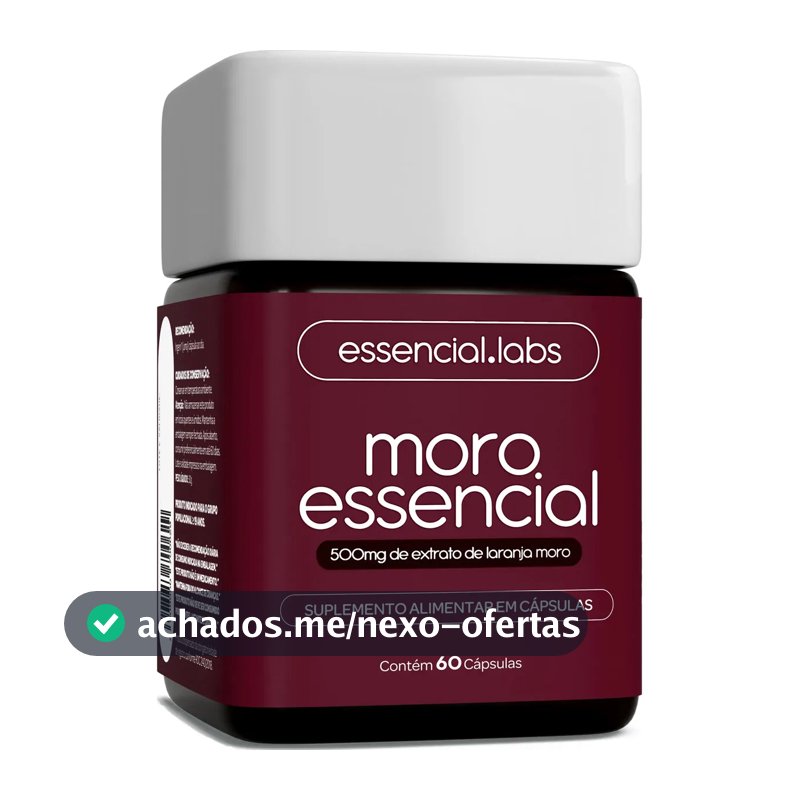 MORO ESSENCIAL 500mg - Fórmula Exclusiva com Máxima Concentração e Pureza - 60 Cápsulas