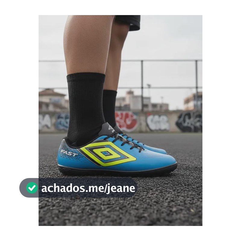 Chuteira Society Umbro Fast Ii Trava Baixa Futebol Masculina Cloisonne/preto/limão 41