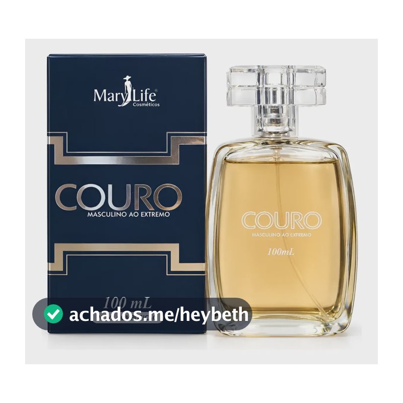 Perfume Masculino Couro Mary Life 100ml Nova Composição