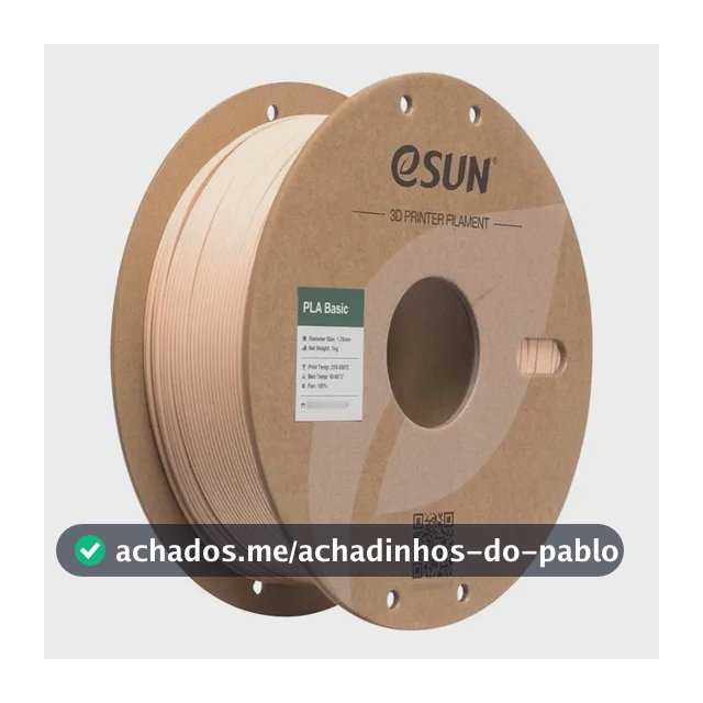 Filamento Pla Esun 1kg 1.75mm Bege Impressora 3d Bege