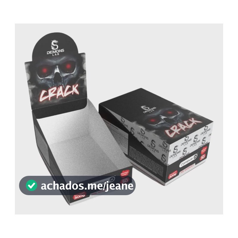 Pré Treino Cafeína Demons Lab Crack 30x10g Sabor Tutti Fruit
