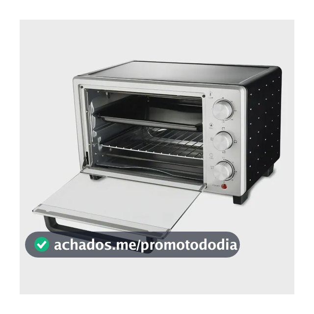 Forno Elétrico Hamilton Beach Family Grill 23L, 1400W Atinge até 250ºC Desligamento Automático Função Grill, Aquecer e Assar