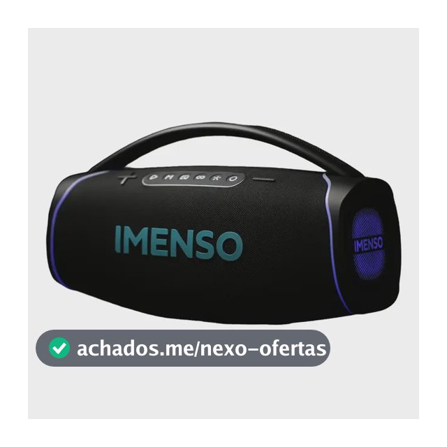 Caixa De Som Imenso X41a 300w Bluetooth Ipx4 Prova D'agua Preto