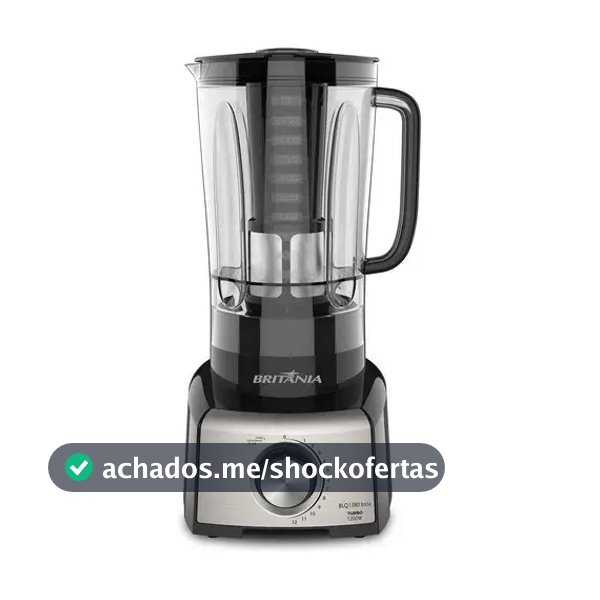 Liquidificador Blq1380p Pro Maxx 6 Inox 3l 1200w Britânia Cor Preto