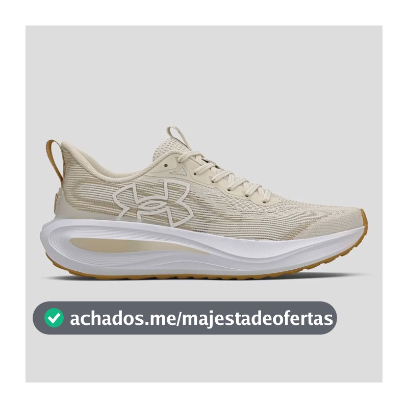 Tênis Masculino Charged Skyline 5 Under Armour Bege Liso 42 Br