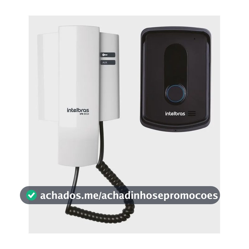 Porteiro Residencial Ipr 8010 Preto/Branco Intelbras
