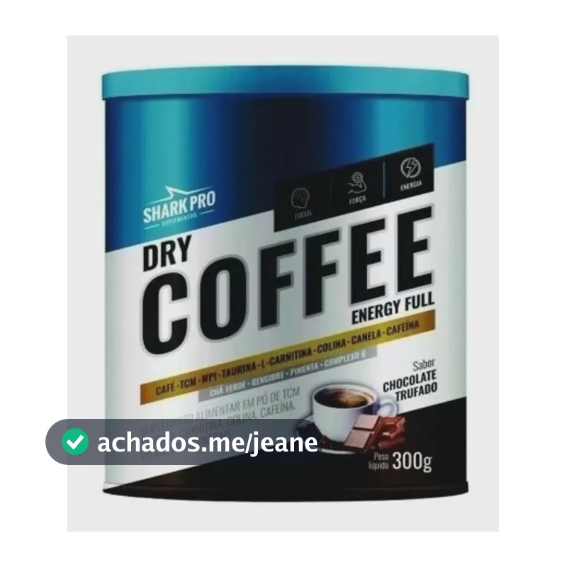 Dry-coffee Café Termogênico 300gr Sharkpro Saboroso Sabor Chocolate Trufado
