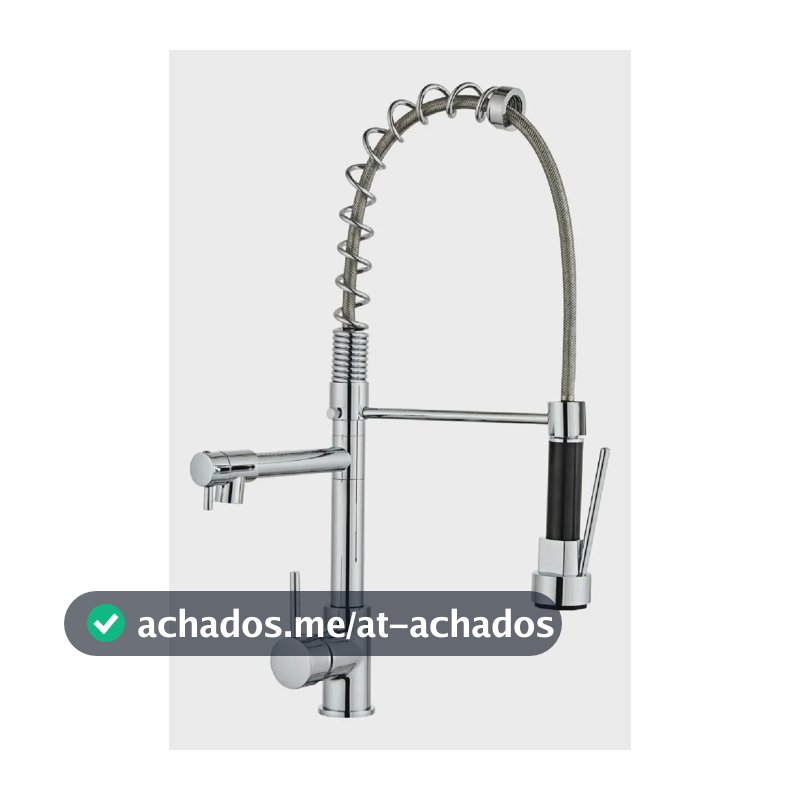 Torneira Cozinha Gourmet Monocomando Cromada Flexível Extensível 2 Jatos retratil Holter Home Design